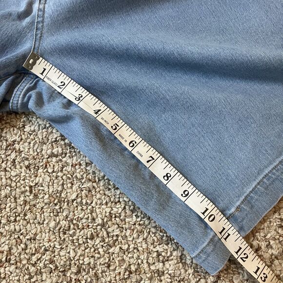 Lot of 2 Denim Shorts Womens Plus Size 24 W Bermuda Casual Stretch 5 Pocket - Picture 5 of 14